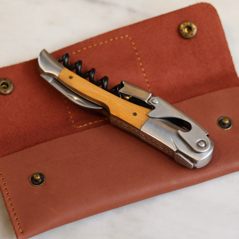 Corkscrew & Leather Pouch