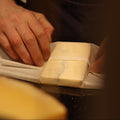 Hand wrapped Ashcombe, British Artisan Cheese from Rennet & Rind