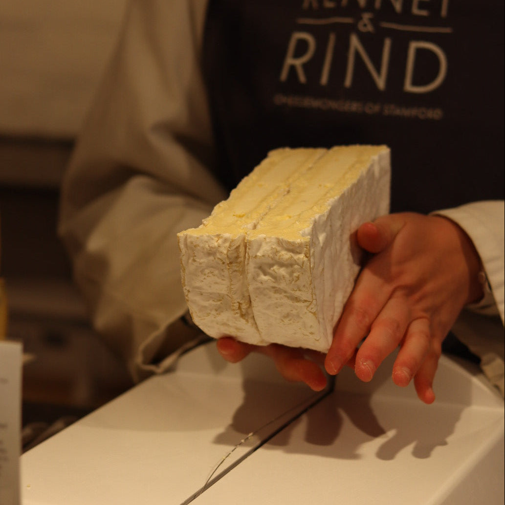 Hand cut Baron Bigod, British Artisan Cheese from Rennet & Rind 