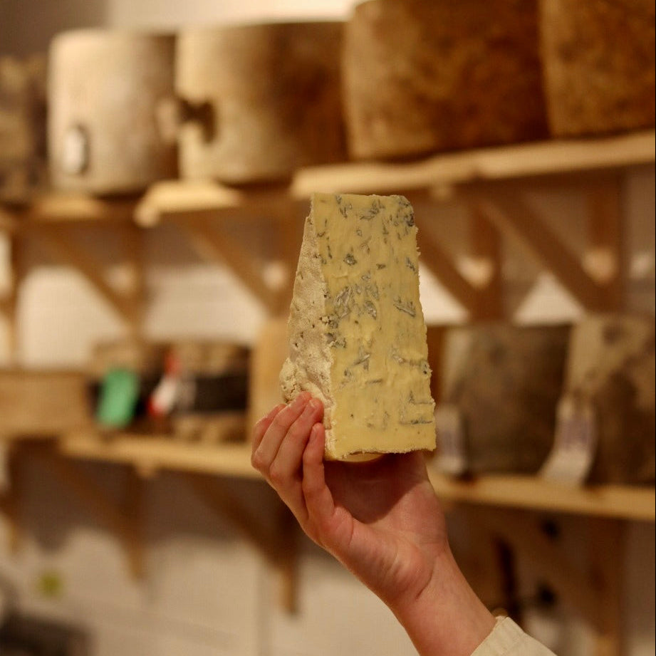 Wedge of British Artisan Blue Cheese -Beauvale at Rennet & Rind
