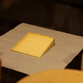 British artisan cheese Yoredale Wensleydale being wrapped by Rennet & Rind cheesemonger